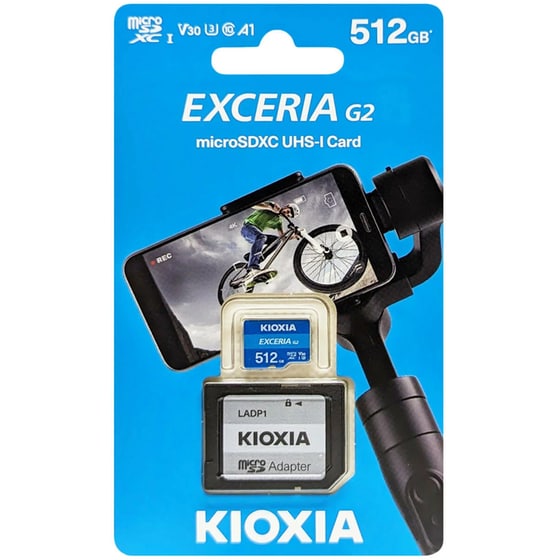 Kioxia Exceria G2 microSD 512GB U3 με αντάπτορα image 1