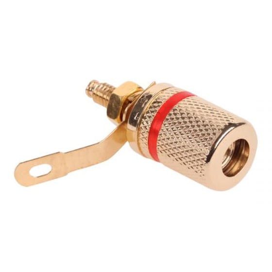 Βύσμα Μπανάνα Gni0206b, Θηλυκό, Επιχρυσωμένο, Κόκκινο image 0