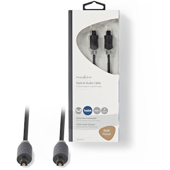 Nedis Cabw25000at20 Optical Audio Cable Toslink Male - Toslink Male 2.0 M image 0