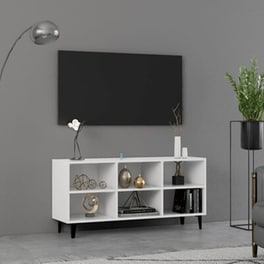 Έπιπλο Τηλεόρασης Vidaxl Επεξεργασμένο Ξύλο 103.5x30z50 cm - Λευκό