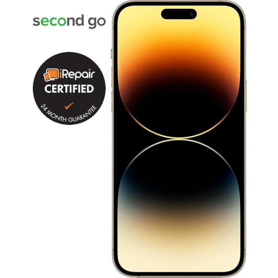 Μεταχειρισμένο Apple iPhone 14 Pro Max 128GB Gold second go Certified by iRepair image 1