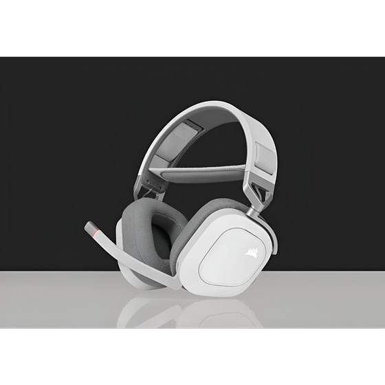 Corsair HS80 Gaming Ενσύρματα Ακουστικά RGB - Λευκά image 4