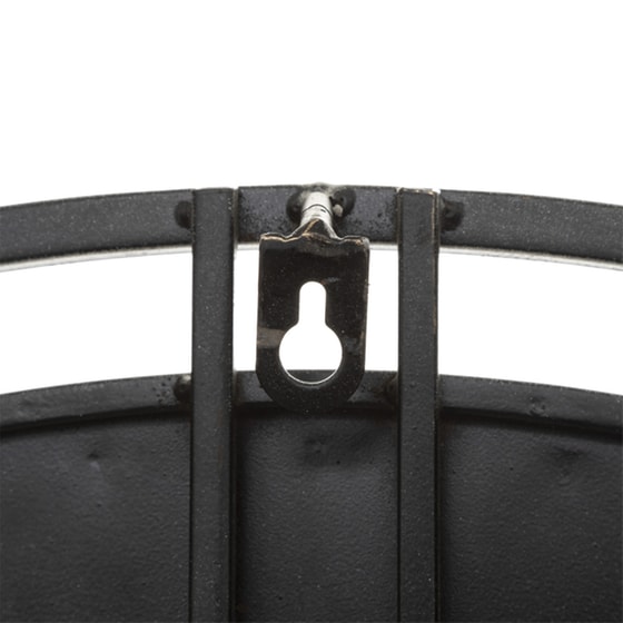 Ρολόι Τοίχου Αθόρυβο Spitishop Μεταλλικό Φ70x7 cm - Ασημί/Μαύρο image 4