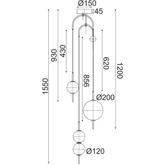 Φωτιστικό Οροφής Led Aca Amelia Tnk323led19p Μεταλλικό - Μαύρο/Λευκό image 1