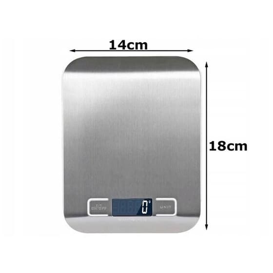ARIA TRADE 1gr/5kg Ασημί Ψηφιακή Ζυγαριά Κουζίνας image 2