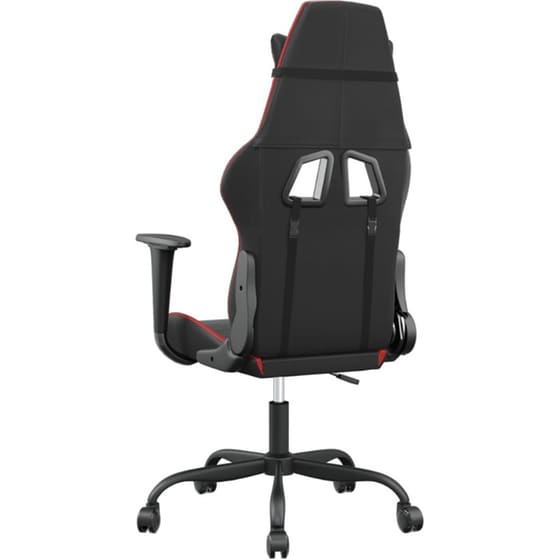 Καρέκλα Gaming VIDAXL 3143642 με Ρυθμιζόμενα Μπράτσα από Τεχνητό Δέρμα - Μαύρο / Κόκκινο image 3