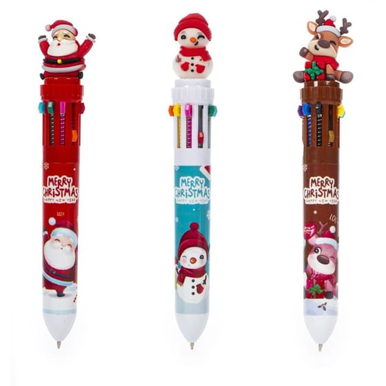 Στυλό Tri-Coastal Πολλαπλών Χρωμάτων Xmas (3 Τεμάχια) image 2