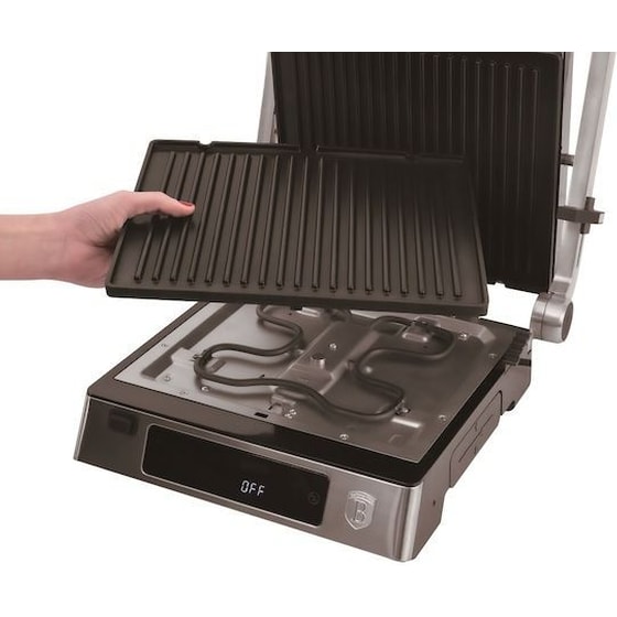 BERLINGER HAUS BH-9603 2000W Ασημί Τοστιέρα - Γκριλιέρα image 5