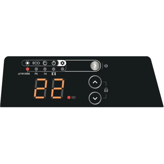 Θερμοπομπός Δαπέδου/ Τοίχου THERMOR Evidence Digital 2000W image 1