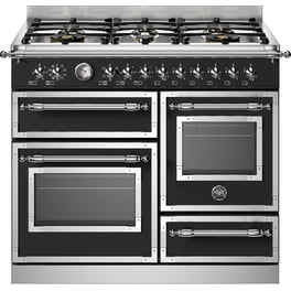 BERTAZZONI HER106L3ENET 58 / 46 / 17 Lt Μαύρο Κουζίνα Μεικτή Αερίου