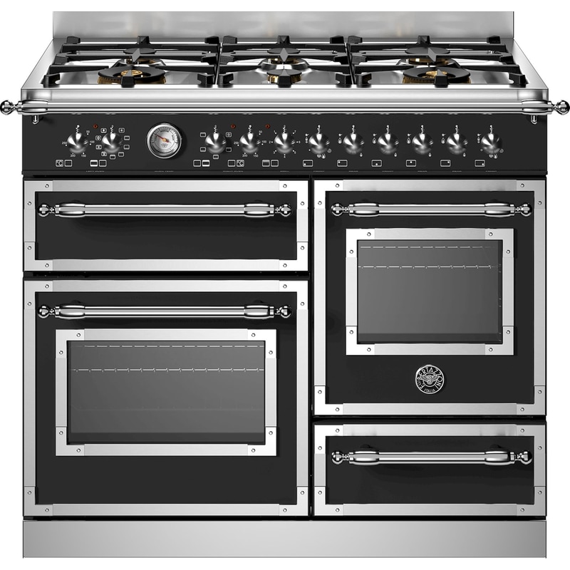 BERTAZZONI BERTAZZONI HER106L3ENET 58 / 46 / 17 Lt Μαύρο Κουζίνα Μεικτή Αερίου
