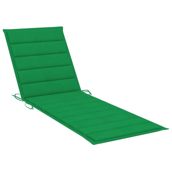 Ξαπλώστρα VidaXL από Μασίφ Ξύλο Ακακίας 200x68x30-86 cm - Γκρι/Πράσινη image 12