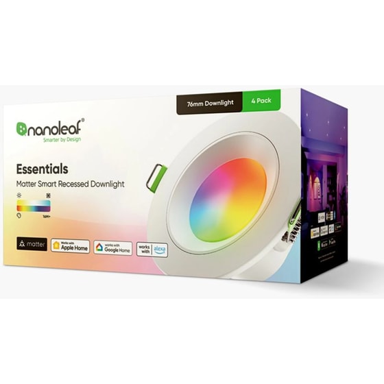 Έξυπνη Λάμπα Led Nanoleaf Matter 3 Downlight 6W 4 Τμχ - RGBW image 1