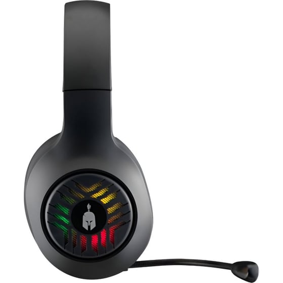 Spartan Gear Medusa Gaming Ασύρματα Ακουστικά Bluetooth με LED Φωτισμό - Μαύρα image 2