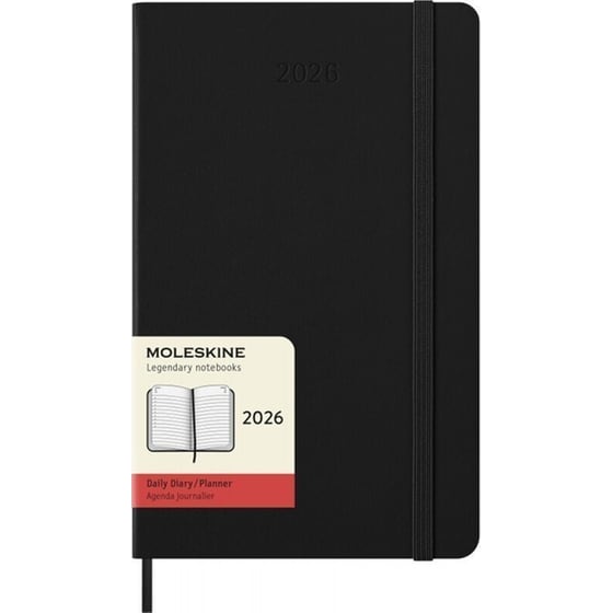 Ημερολόγιο Ημερήσιο Moleskine 2026 12Μ Large Black Hard image 0