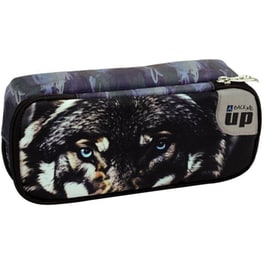 Κασετίνα Οβάλ Back Me Up Blue Eye Wolf