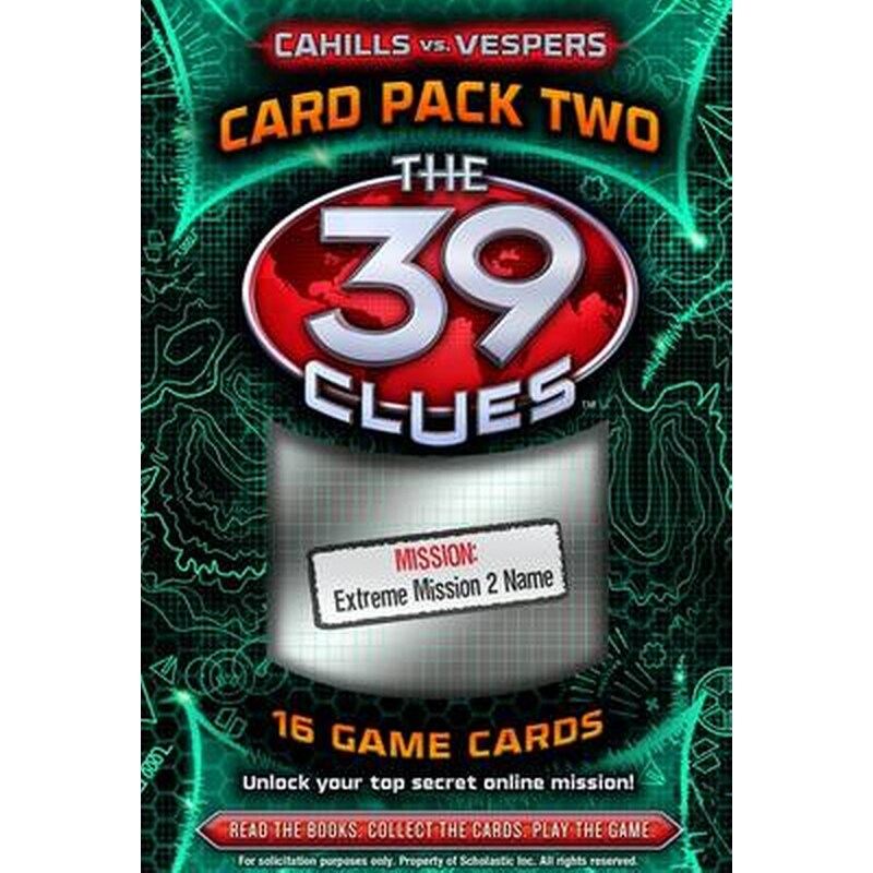 39 Clues Cahills vs Vespers Card Pack- #2 Magellan Heist