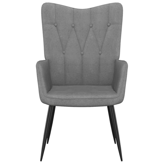 Πολυθρόνα Relax VidaXL από Ύφασμα - Σκούρο Γκρι image 2