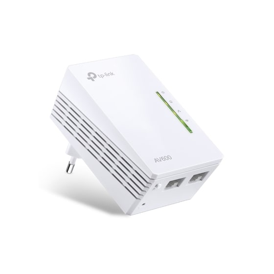 TP-Link TL-WPA4220 AV600 Powerline Ασύρματη Σύνδεση έως 600Mbps με WiFi 4 και 2 Θύρες Ethernet image 1