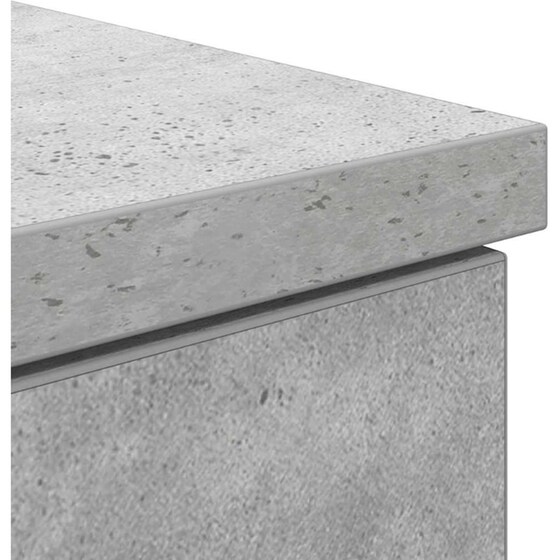 Γραφείο VidaXL από Επεξεργασμένο Ξύλο 140x49x76 cm - Γκρι Σκυροδέματος image 4