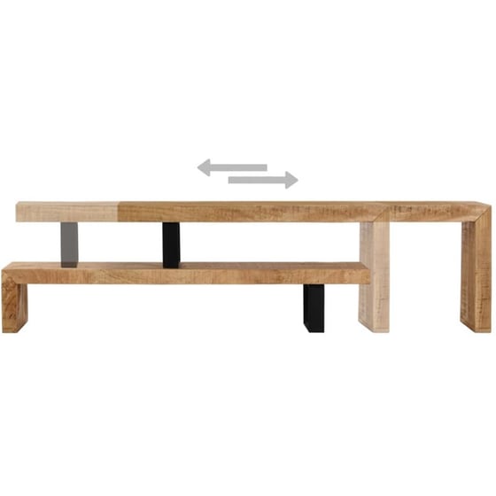 Έπιπλο Τηλεόρασης VidaXL από Ξύλο 120x30x40cm - Μαύρο/Καφέ image 5