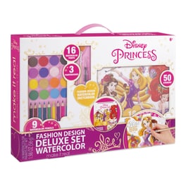 Σετ Ζωγραφικής Make It Real Princess Fashion Design Deluxe Set Watercolor
