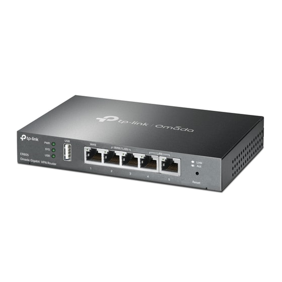 TP-LINK ER605 v1 Router με 4 Θύρες Gigabit Ethernet image 1
