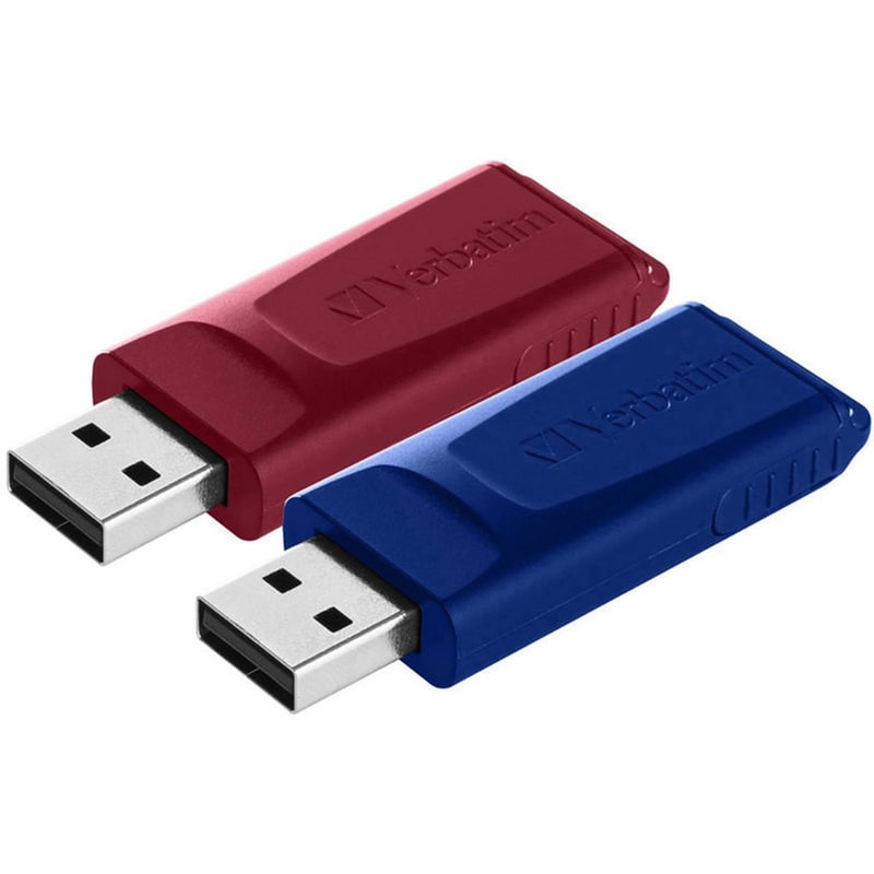 My Media 32GB 2 Pack USB 2.0 Sticks - Κόκκινο/Μπλέ