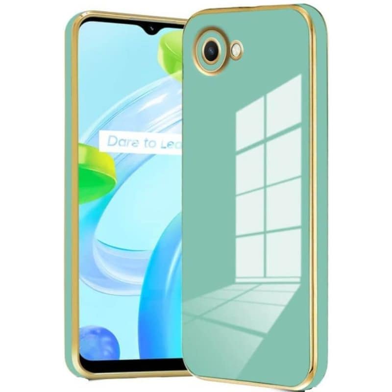 BODYCELL Θήκη Realme C30 - Bodycell Gold Plated - Mint Green