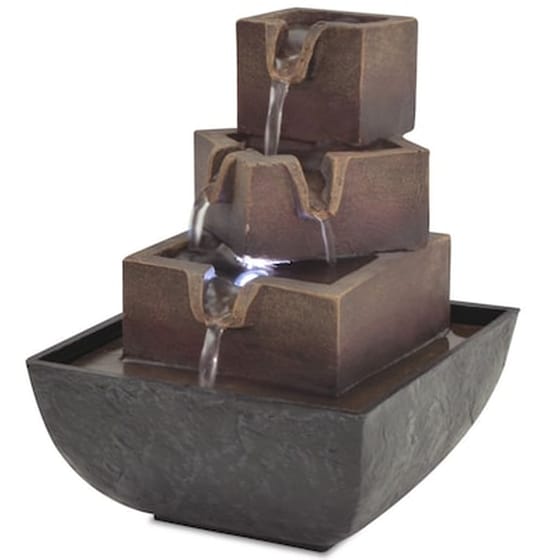 Σιντριβάνι Εσωτερικού Χώρου Vidaxl από Συνθετική Ρητίνη με Φωτισμό Led image 0