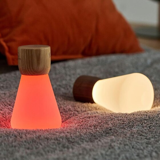 Φωτιστικό Γραφείου Gingko Mini Natural Walnut Wood image 7