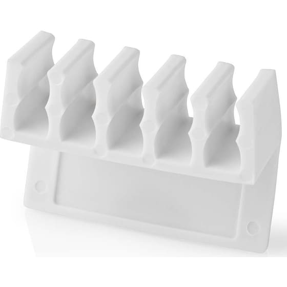 Clips Καλωδίων Nedis Cable Management 5 υποδοχές 2τμχ Λευκό image 3