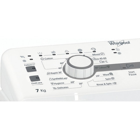 WHIRLPOOL TDLR 7220SS EU/N 7 kg 1.200 Στροφές Λευκό Πλυντήριο Ρούχων image 6