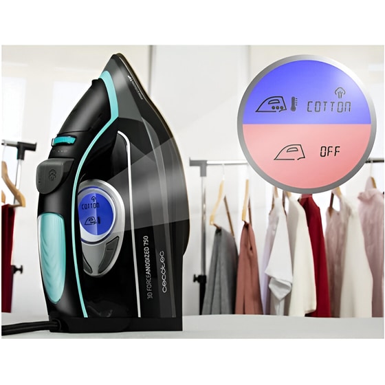 CECOTEC CEC-05103 3D ForceAnodized 750 Smart 3100W Μαύρο Σίδερο Ατμού image 5