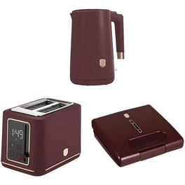 Σετ BERLINGER Τοστιέρα BH9587 & Φρυγανιέρα BH9662 &Βραστήρας BH9579 Μπορντό