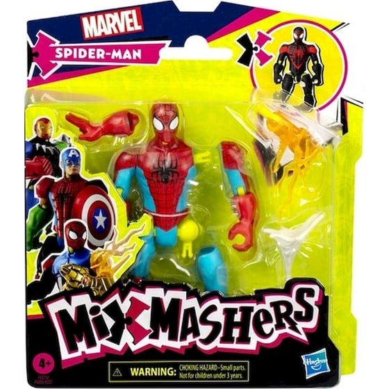 Hasbro Φιγούρα Marvel Spiderman/ Miles Morales MixMashers 1 Τμχ - Τυχαία Επιλογή Σχεδίου image 2