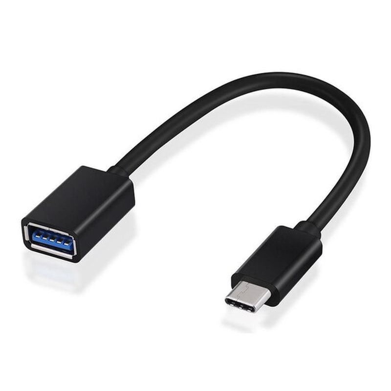 Powertech Καλώδιο Usb Type-c Σε Usb 3.1 Otg, Abs, 0.20m, Μαύρο