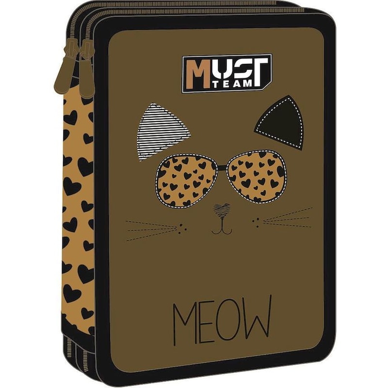 Κασετίνα Διπλή Γεμάτη Must Team Meow