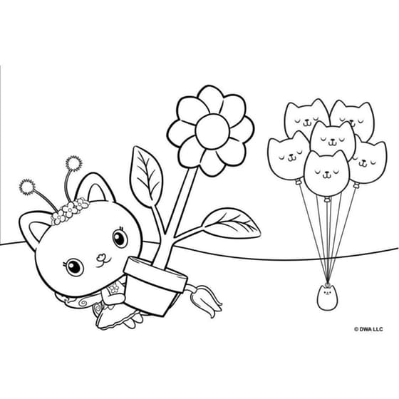 Μπλοκ Ζωγραφικής Διακάκης Με Αυτοκόλλητα 23Χ33 Gabby's Dollhouse 40 Φύλλων (1 Τεμάχιο) image 5