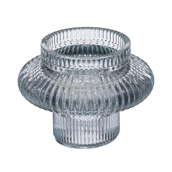 Σετ Κηροπήγια Spitishop A-s Candle Holder 189169b Γυάλινο 8x6cm 3 Τμχ - Γκρι/Μπλε image 3