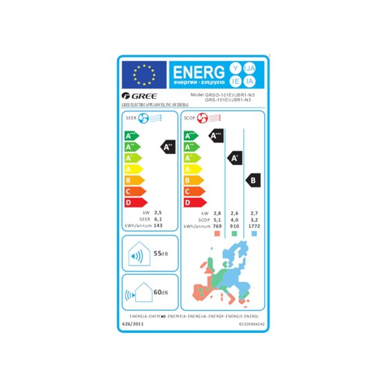 Κλιματιστικό inverter Gree Bora GRS101 9000 BTU Wi-Fi Ready image 3
