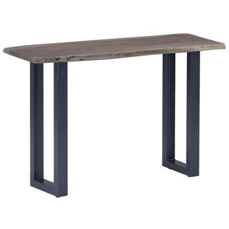 VIDAXL Κονσόλα Vidaxl από Μασίφ Ξύλο Ακακία 115x35x76 cm - Γκρι