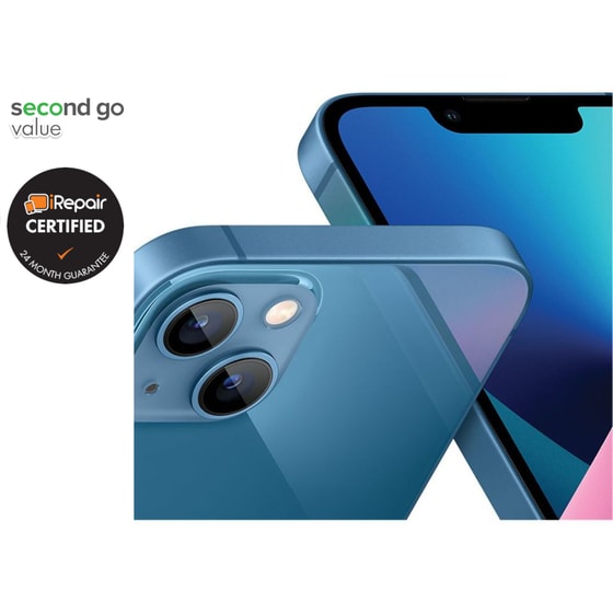 Μεταχειρισμένο Apple iPhone 13 256GB Blue second go value Certified by iRepair image 2