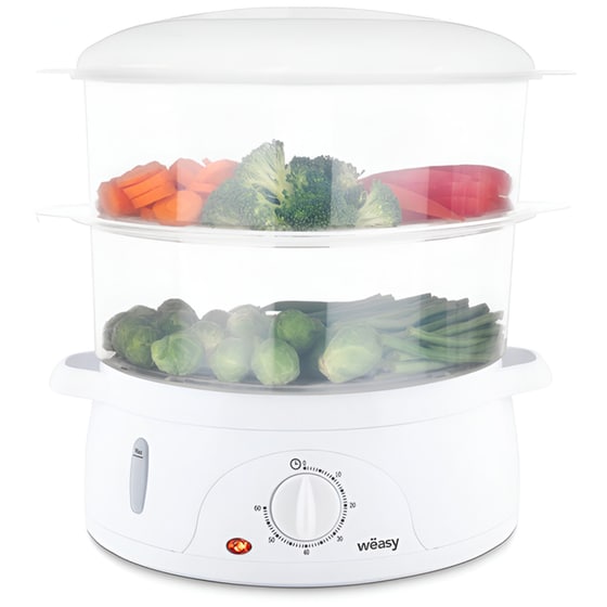 Ατμομάγειρας Wëasy VEGE8 800 W 9 L Λευκό image 1