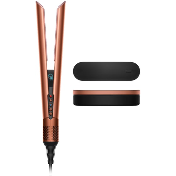 DYSON AIRSTRAIT™ HT01 Ισιωτικό Μαλλιών Amber Silk/Pink Champagne Gift Pack image 0