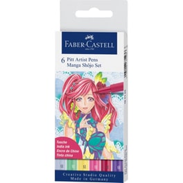 Μαρκαδόροι Γραφής Faber Castell Manga Shojo (6 Τεμάχια)