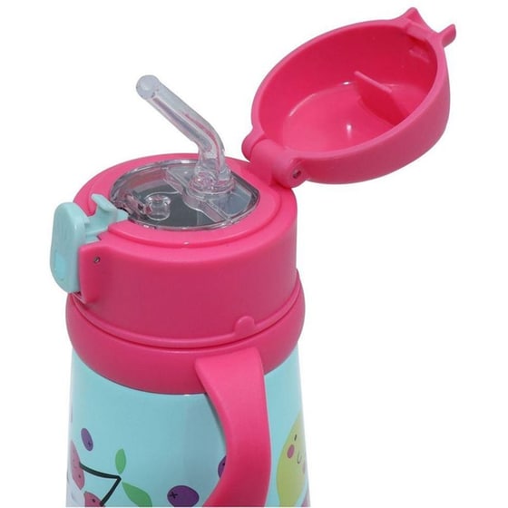 Παγούρι Θερμός Must Team Ανοξείδωτο Με Χερούλια Καλαμάκι Φρουτάκια 350ml image 2