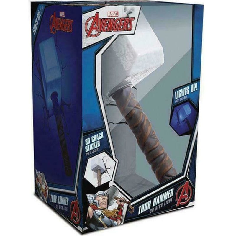 3D LIGHT FX Διακοσμητικό Φωτιστικό The Source Marvel Thor Hammer 3D