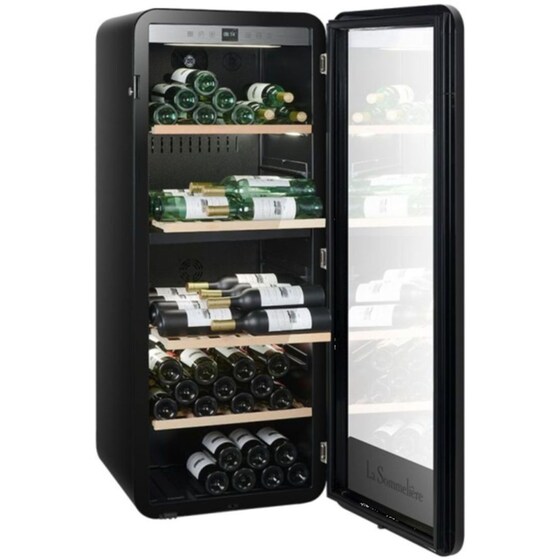 LA SOMMELIERE APOGEE145DZ για 143 Μπουκάλια με UV Προστασία Μαύρο Συντηρητής Κρασιών image 2