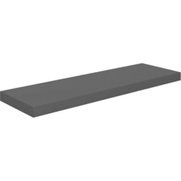 Ράφι Τοίχου VidaXL από MDF 80x23.5x3.8 cm - Γκρι/Γυαλιστερό